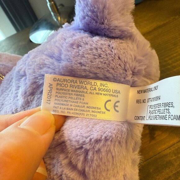 Precious Moments Plush - Harley Hippo - Aurora Collection - NEW - Picture 2 of 4